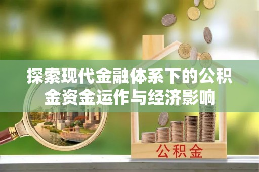 九龙探索现代金融体系下的公积金资金运作与经济影响