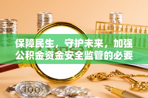 九龙保障民生，守护未来，加强公积金资金安全监管的必要性与实践