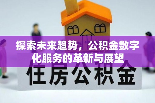 九龙探索未来趋势，公积金数字化服务的革新与展望