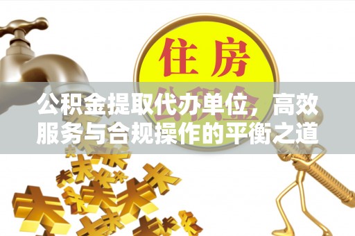 九龙公积金提取代办单位，高效服务与合规操作的平衡之道