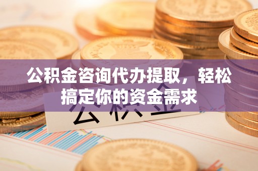 九龙公积金咨询代办提取，轻松搞定你的资金需求