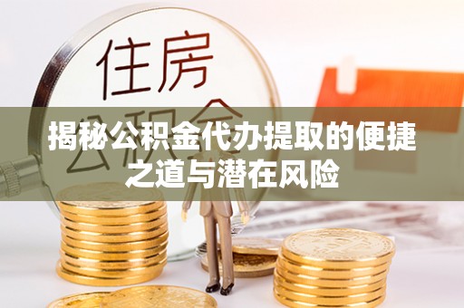 九龙揭秘公积金代办提取的便捷之道与潜在风险