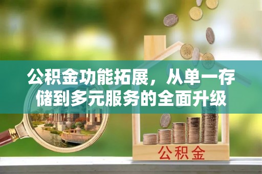 九龙公积金功能拓展，从单一存储到多元服务的全面升级