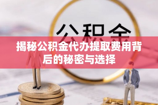 九龙揭秘公积金代办提取费用背后的秘密与选择