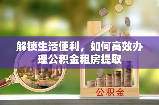 九龙解锁生活便利，如何高效办理公积金租房提取