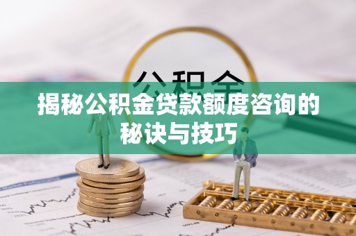 九龙揭秘公积金贷款额度咨询的秘诀与技巧