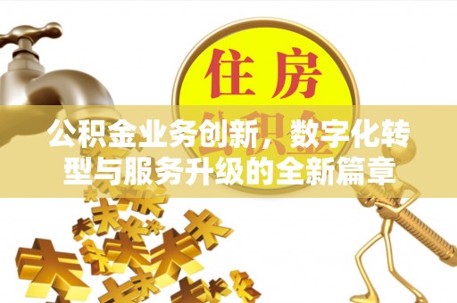 九龙公积金业务创新，数字化转型与服务升级的全新篇章