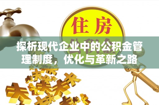 九龙探析现代企业中的公积金管理制度，优化与革新之路