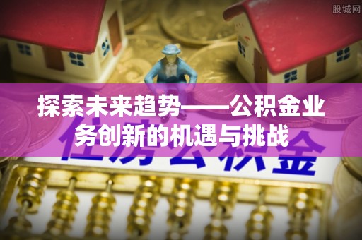 九龙探索未来趋势——公积金业务创新的机遇与挑战