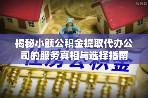 九龙揭秘小额公积金提取代办公司的服务真相与选择指南