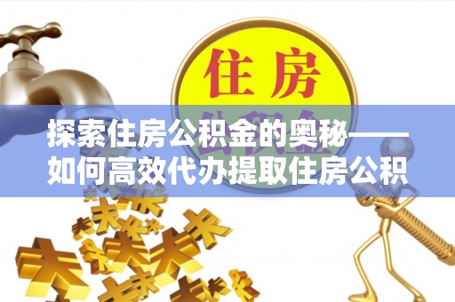 九龙探索住房公积金的奥秘——如何高效代办提取住房公积金