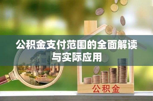 九龙公积金支付范围的全面解读与实际应用