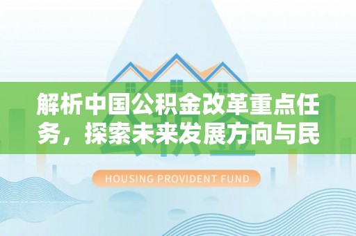 九龙解析中国公积金改革重点任务，探索未来发展方向与民生影响