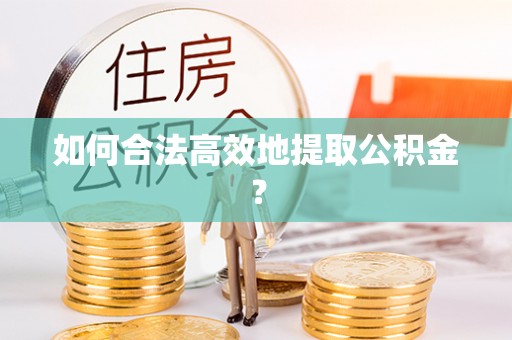 九龙如何合法高效地提取公积金？
