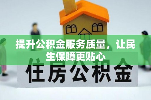 九龙提升公积金服务质量，让民生保障更贴心
