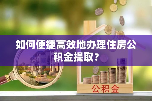 九龙如何便捷高效地办理住房公积金提取？