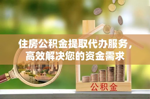 九龙住房公积金提取代办服务，高效解决您的资金需求